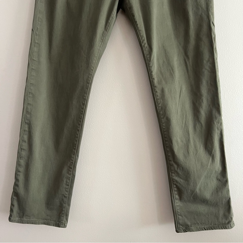 Gap Men's Slim Fit Soft Wear Stretch 5 Pocket Olive Green 36x32 - Picture 6 of 15